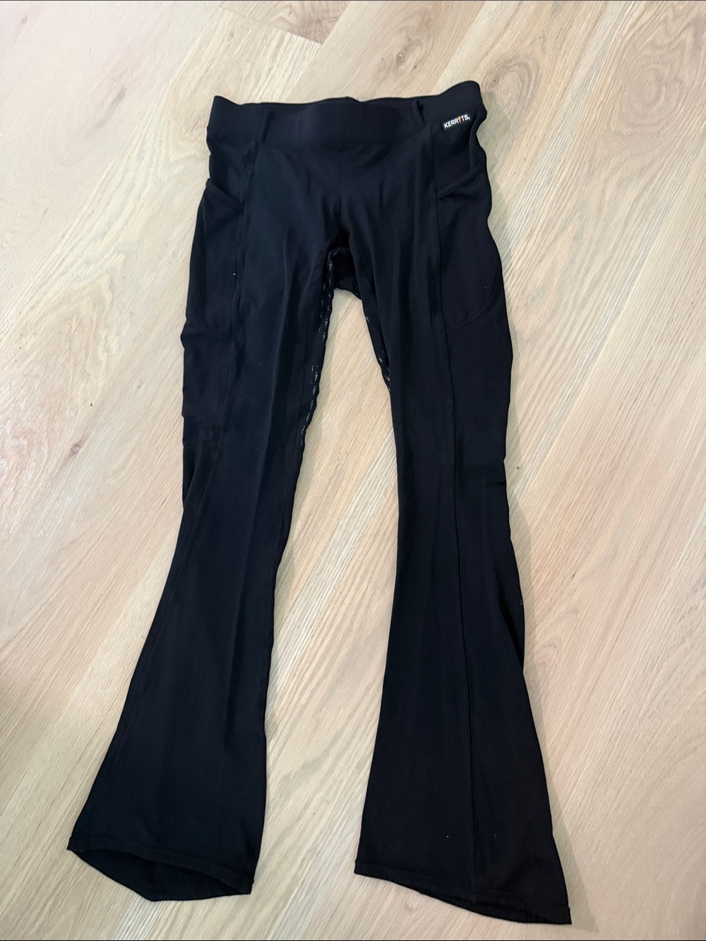 Kerrits Black Full Seat Bootcut Riding Tights Large